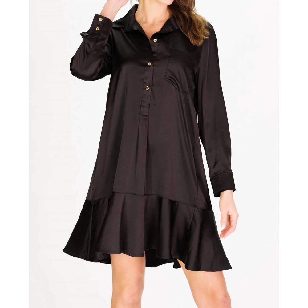 NEW DUFFIELD LANE iris dress in black